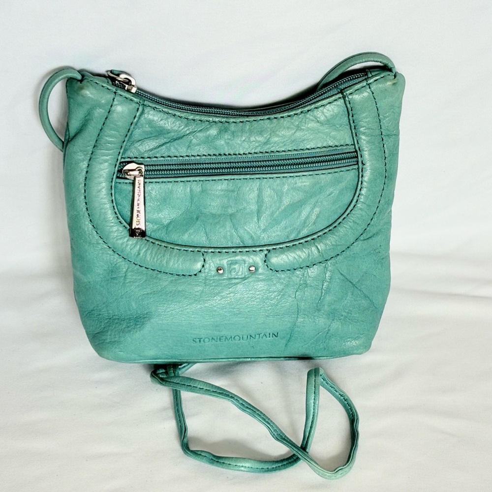 Stone Mountain Accessories Aqua/Turquoise Crossbody Bag H1065